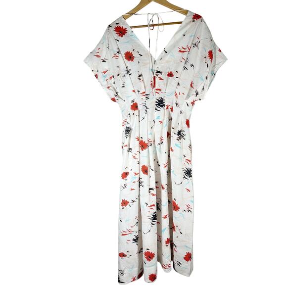 M.M. LAFLEUR The Jelina Summer Friday Dress Printed Voile Size Medium - Picture 2 of 10